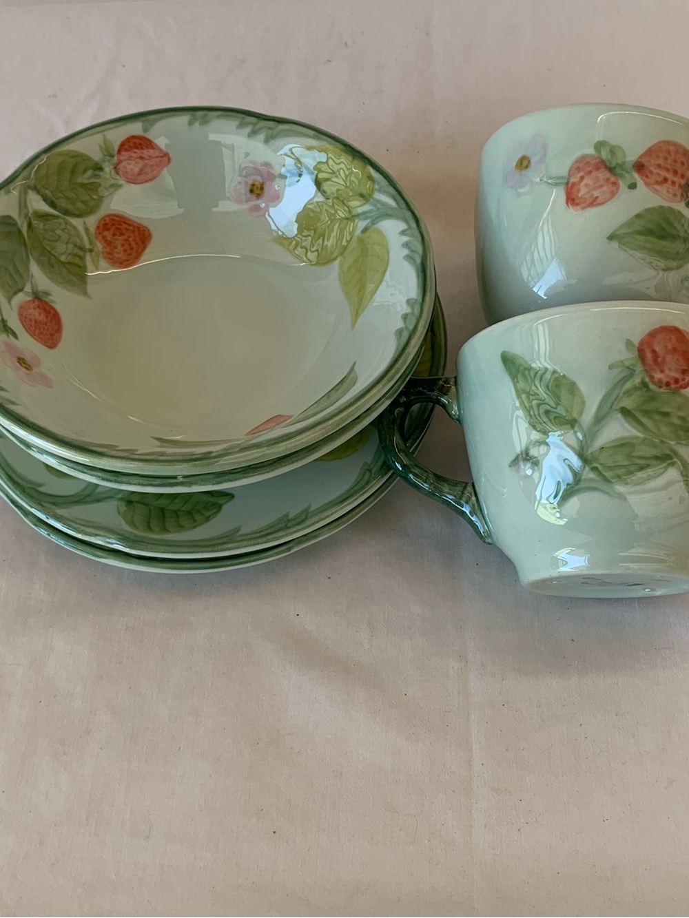 Franciscan Vintage (1941) Desert Rose Tea & Soup for 2, or Replacement Pieces.